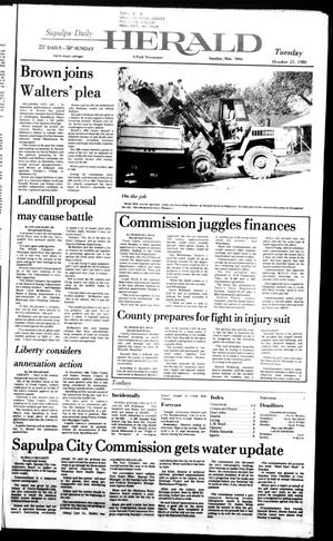 Sapulpa Daily Herald (Sapulpa, Okla.), Vol. 73, No. 33, Ed. 1 Tuesday, October 21, 1986
