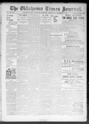The Okahoma Times Journal. (Oklahoma City, Okla. Terr.), Vol. 5, No. 152, Ed. 1 Wednesday, December 13, 1893
