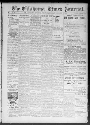 The Okahoma Times Journal. (Oklahoma City, Okla. Terr.), Vol. 5, No. 157, Ed. 1 Tuesday, December 19, 1893