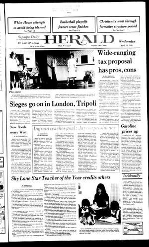 Sapulpa Daily Herald (Sapulpa, Okla.), Vol. 70, No. 186, Ed. 1 Wednesday, April 18, 1984