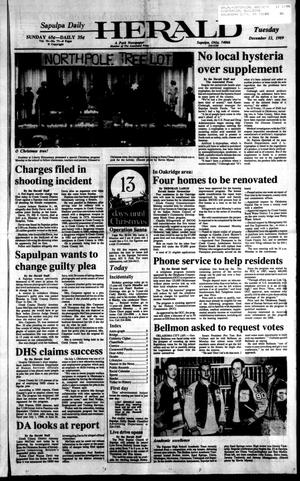 Sapulpa Daily Herald (Sapulpa, Okla.), Vol. 76, No. 77, Ed. 1 Tuesday, December 12, 1989
