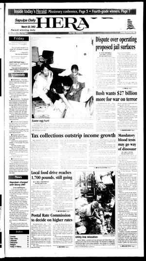 Sapulpa Daily Herald (Sapulpa, Okla.), Vol. 87, No. 163, Ed. 1 Friday, March 22, 2002