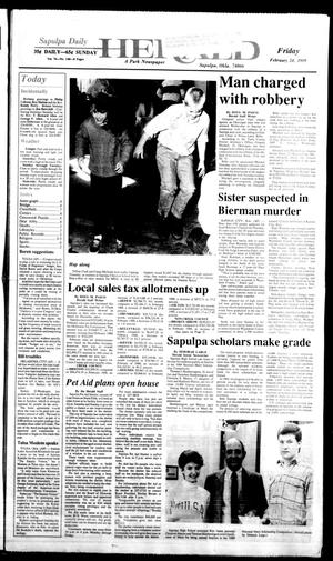 Sapulpa Daily Herald (Sapulpa, Okla.), Vol. 75, No. 140, Ed. 1 Friday, February 24, 1989