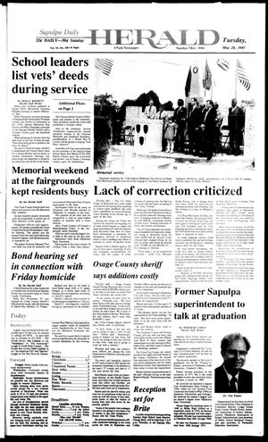 Sapulpa Daily Herald (Sapulpa, Okla.), Vol. 73, No. 218, Ed. 1 Tuesday, May 26, 1987