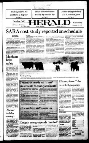 Sapulpa Daily Herald (Sapulpa, Okla.), Vol. 71, No. 59, Ed. 1 Wednesday, November 21, 1984
