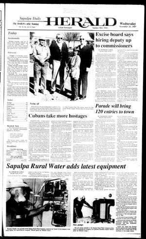 Sapulpa Daily Herald (Sapulpa, Okla.), Vol. 74, No. 63, Ed. 1 Wednesday, November 25, 1987