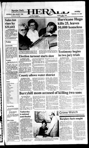 Sapulpa Daily Herald (Sapulpa, Okla.), Vol. 76, No. 5, Ed. 1 Tuesday, September 19, 1989