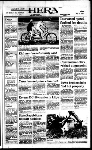 Sapulpa Daily Herald (Sapulpa, Okla.), Vol. 75, No. 271, Ed. 1 Thursday, July 27, 1989