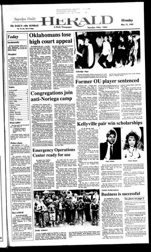 Primary view of object titled 'Sapulpa Daily Herald (Sapulpa, Okla.), Vol. 75, No. 208, Ed. 1 Monday, May 15, 1989'.