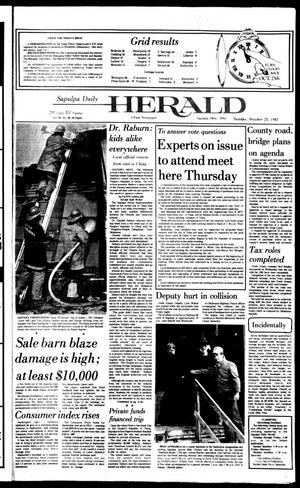 Sapulpa Daily Herald (Sapulpa, Okla.), Vol. 68, No. 36, Ed. 1 Sunday, October 25, 1981