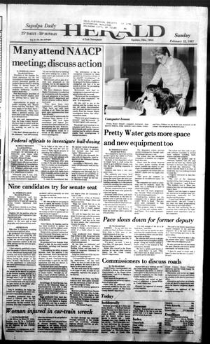 Sapulpa Daily Herald (Sapulpa, Okla.), Vol. 73, No. 138, Ed. 1 Sunday, February 22, 1987