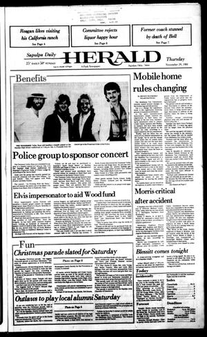 Sapulpa Daily Herald (Sapulpa, Okla.), Vol. 71, No. 66, Ed. 1 Thursday, November 29, 1984