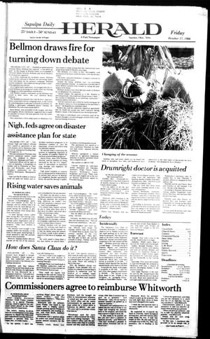 Sapulpa Daily Herald (Sapulpa, Okla.), Vol. 73, No. 30, Ed. 1 Friday, October 17, 1986