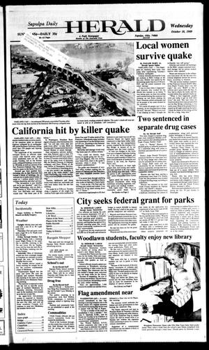 Sapulpa Daily Herald (Sapulpa, Okla.), Vol. 76, No. 30, Ed. 1 Wednesday, October 18, 1989
