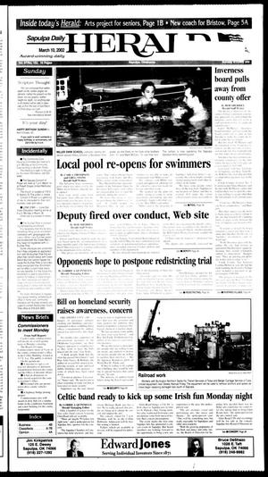 Sapulpa Daily Herald (Sapulpa, Okla.), Vol. 87, No. 152, Ed. 1 Sunday, March 10, 2002