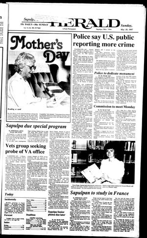 Sapulpa Daily Herald (Sapulpa, Okla.), Vol. 73, No. 204, Ed. 1 Sunday, May 10, 1987