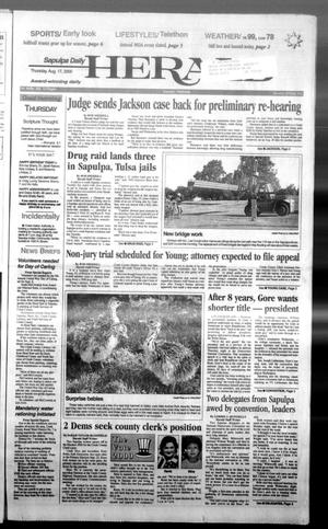 Sapulpa Daily Herald (Sapulpa, Okla.), Vol. 84, No. 285, Ed. 1 Thursday, August 17, 2000