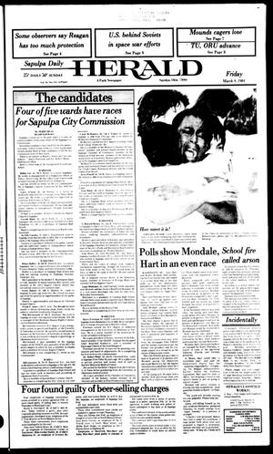 Sapulpa Daily Herald (Sapulpa, Okla.), Vol. 70, No. 152, Ed. 1 Friday, March 9, 1984
