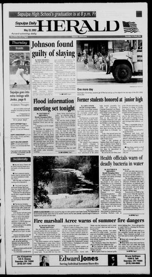 Sapulpa Daily Herald (Sapulpa, Okla.), Vol. 87, No. 215, Ed. 1 Thursday, May 23, 2002