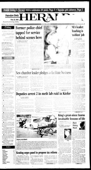 Sapulpa Daily Herald (Sapulpa, Okla.), Vol. 87, No. 139, Ed. 1 Friday, February 22, 2002