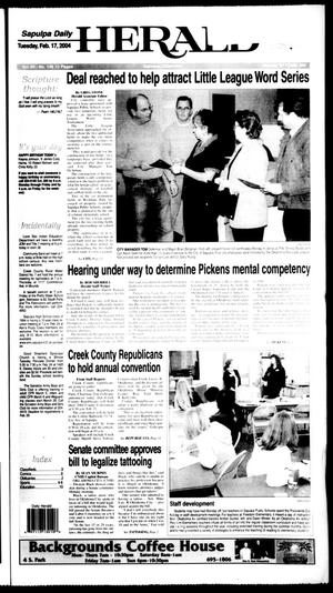 Sapulpa Daily Herald (Sapulpa, Okla.), Vol. 89, No. 136, Ed. 1 Tuesday, February 17, 2004