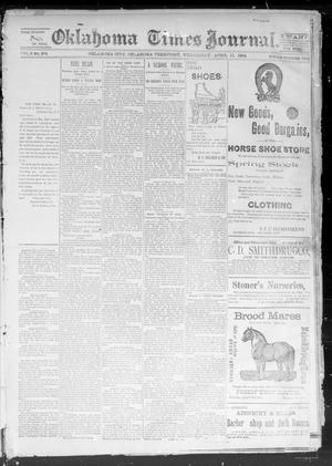 Okahoma Times Journal. (Oklahoma City, Okla. Terr.), Vol. 5, No. 254, Ed. 1 Wednesday, April 11, 1894