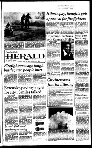 Sapulpa Daily Herald (Sapulpa, Okla.), Vol. 67, No. 265, Ed. 1 Tuesday, July 21, 1981