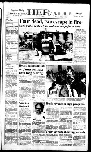 Sapulpa Daily Herald (Sapulpa, Okla.), Vol. 75, No. 128, Ed. 1 Friday, February 10, 1989