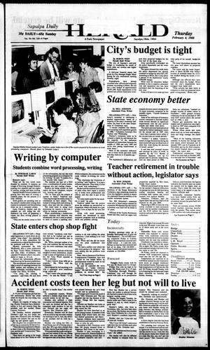 Sapulpa Daily Herald (Sapulpa, Okla.), Vol. 74, No. 123, Ed. 1 Thursday, February 4, 1988