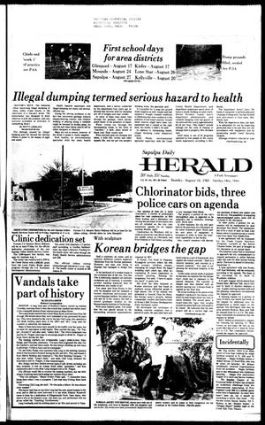 Sapulpa Daily Herald (Sapulpa, Okla.), Vol. 67, No. 287, Ed. 1 Sunday, August 16, 1981
