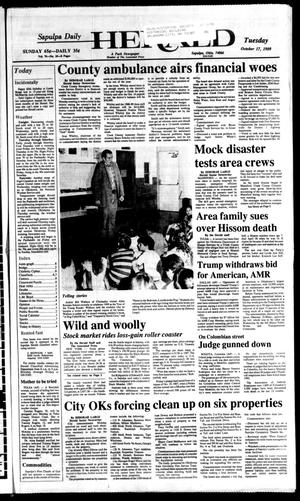 Sapulpa Daily Herald (Sapulpa, Okla.), Vol. 76, No. 29, Ed. 1 Tuesday, October 17, 1989