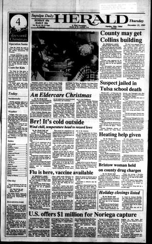Sapulpa Daily Herald (Sapulpa, Okla.), Vol. 76, No. 85, Ed. 1 Thursday, December 21, 1989