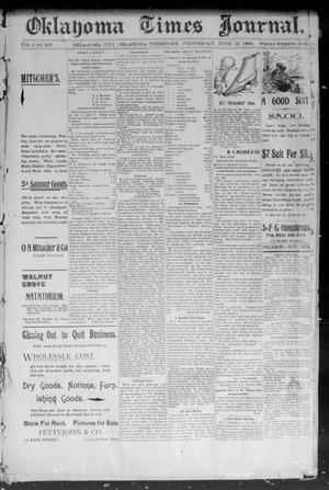 Okahoma Times Journal. (Oklahoma City, Okla. Terr.), Vol. 5, No. 308, Ed. 1 Wednesday, June 13, 1894