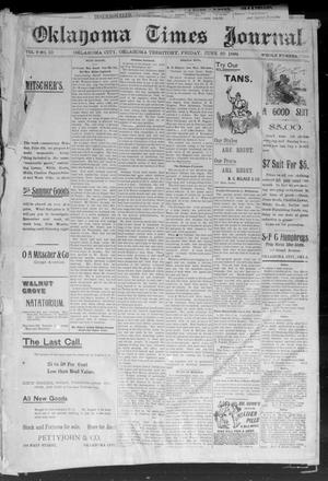 Okahoma Times Journal. (Oklahoma City, Okla. Terr.), Vol. 6, No. 10, Ed. 1 Friday, June 29, 1894