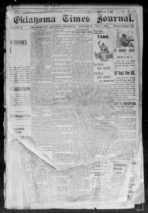 Primary view of object titled 'Okahoma Times Journal. (Oklahoma City, Okla. Terr.), Vol. 6, No. 14, Ed. 1 Thursday, July 5, 1894'.
