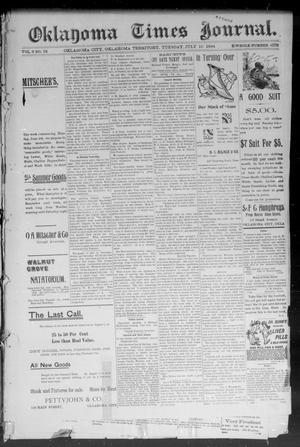 Okahoma Times Journal. (Oklahoma City, Okla. Terr.), Vol. 6, No. 18, Ed. 1 Tuesday, July 10, 1894