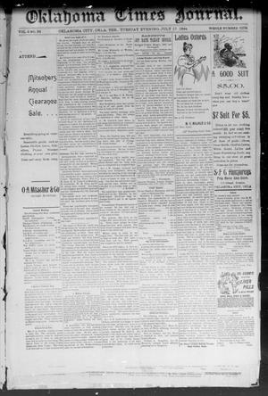 Okahoma Times Journal. (Oklahoma City, Okla. Terr.), Vol. 6, No. 24, Ed. 1 Tuesday, July 17, 1894