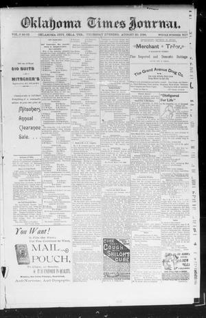 Okahoma Times Journal. (Oklahoma City, Okla. Terr.), Vol. 6, No. 63, Ed. 1 Thursday, August 30, 1894