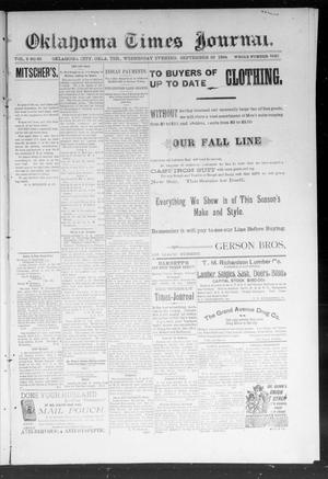 Okahoma Times Journal. (Oklahoma City, Okla. Terr.), Vol. 6, No. 86, Ed. 1 Wednesday, September 26, 1894