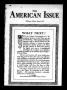 Primary view of The American Issue (Oklahoma City, Okla.), Vol. 9, No. 3, Ed. 1 Saturday, March 1, 1913