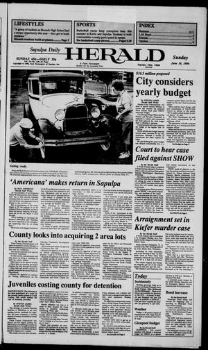 Sapulpa Daily Herald (Sapulpa, Okla.), Vol. 76, No. 230, Ed. 1 Sunday, June 10, 1990