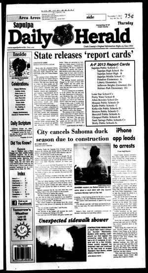 Sapulpa Daily Herald (Sapulpa, Okla.), Vol. 99, No. 39, Ed. 1 Thursday, November 7, 2013