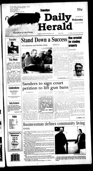Sapulpa Daily Herald (Sapulpa, Okla.), Vol. 95, No. 32, Ed. 1 Wednesday, October 28, 2009
