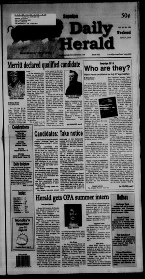 Sapulpa Daily Herald (Sapulpa, Okla.), Vol. 95, No. 198, Ed. 1 Sunday, June 20, 2010