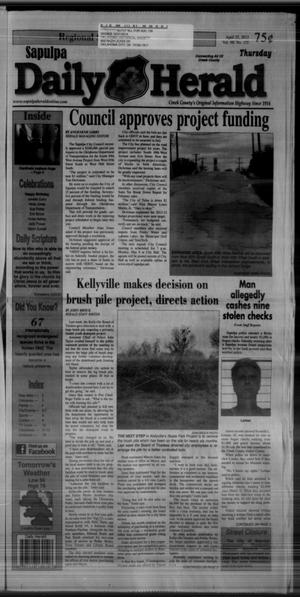 Sapulpa Daily Herald (Sapulpa, Okla.), Vol. 98, No. 155, Ed. 1 Thursday, April 25, 2013