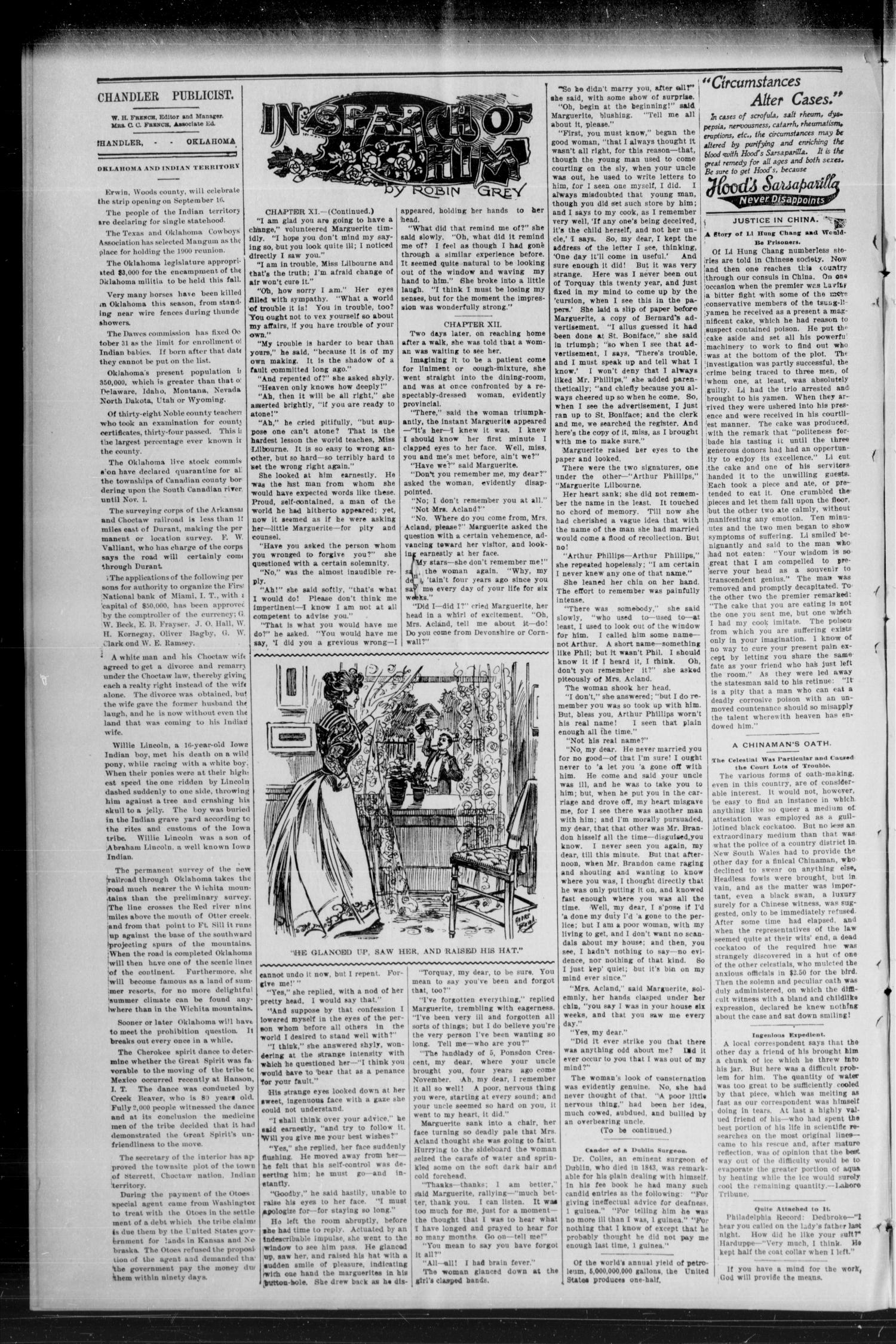 The Publicist. (Chandler, Okla. Terr.), Vol. 6, No. 19, Ed. 1 Friday, September 15, 1899
                                                
                                                    [Sequence #]: 2 of 8
                                                