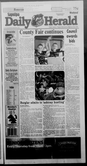 Sapulpa Daily Herald (Sapulpa, Okla.), Vol. 98, No. 7, Ed. 1 Sunday, September 23, 2012
