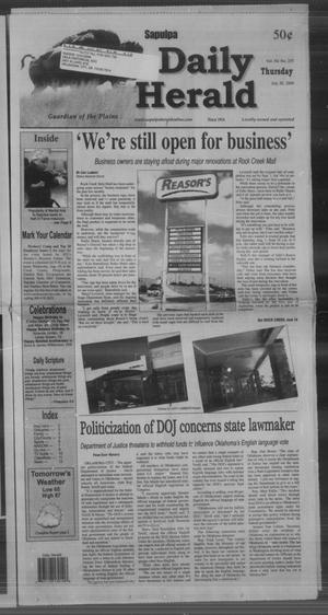 Sapulpa Daily Herald (Sapulpa, Okla.), Vol. 94, No. 255, Ed. 1 Thursday, July 30, 2009