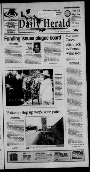 Sapulpa Daily Herald (Sapulpa, Okla.), Vol. 93, No. 121, Ed. 1 Friday, April 4, 2008