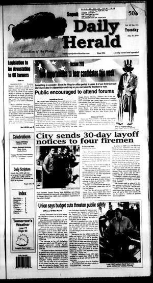 Sapulpa Daily Herald (Sapulpa, Okla.), Vol. 95, No. 219, Ed. 1 Tuesday, July 20, 2010